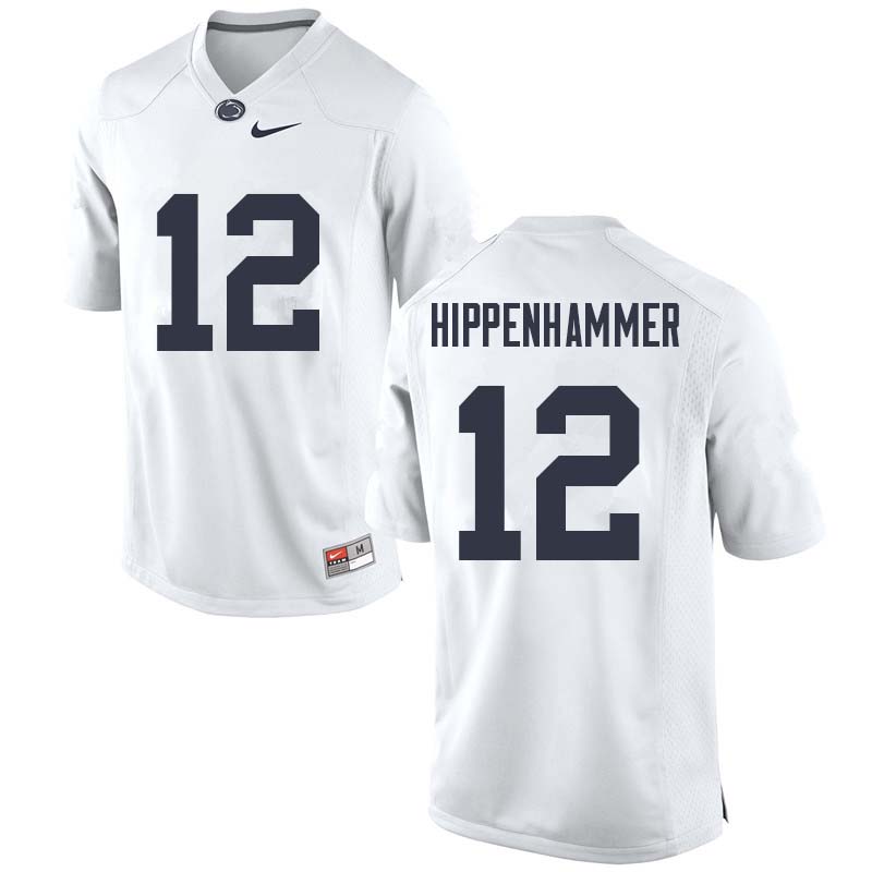 Men #12 Mac Hippenhammer Penn State Nittany Lions College Football Jerseys Sale-White - Click Image to Close
